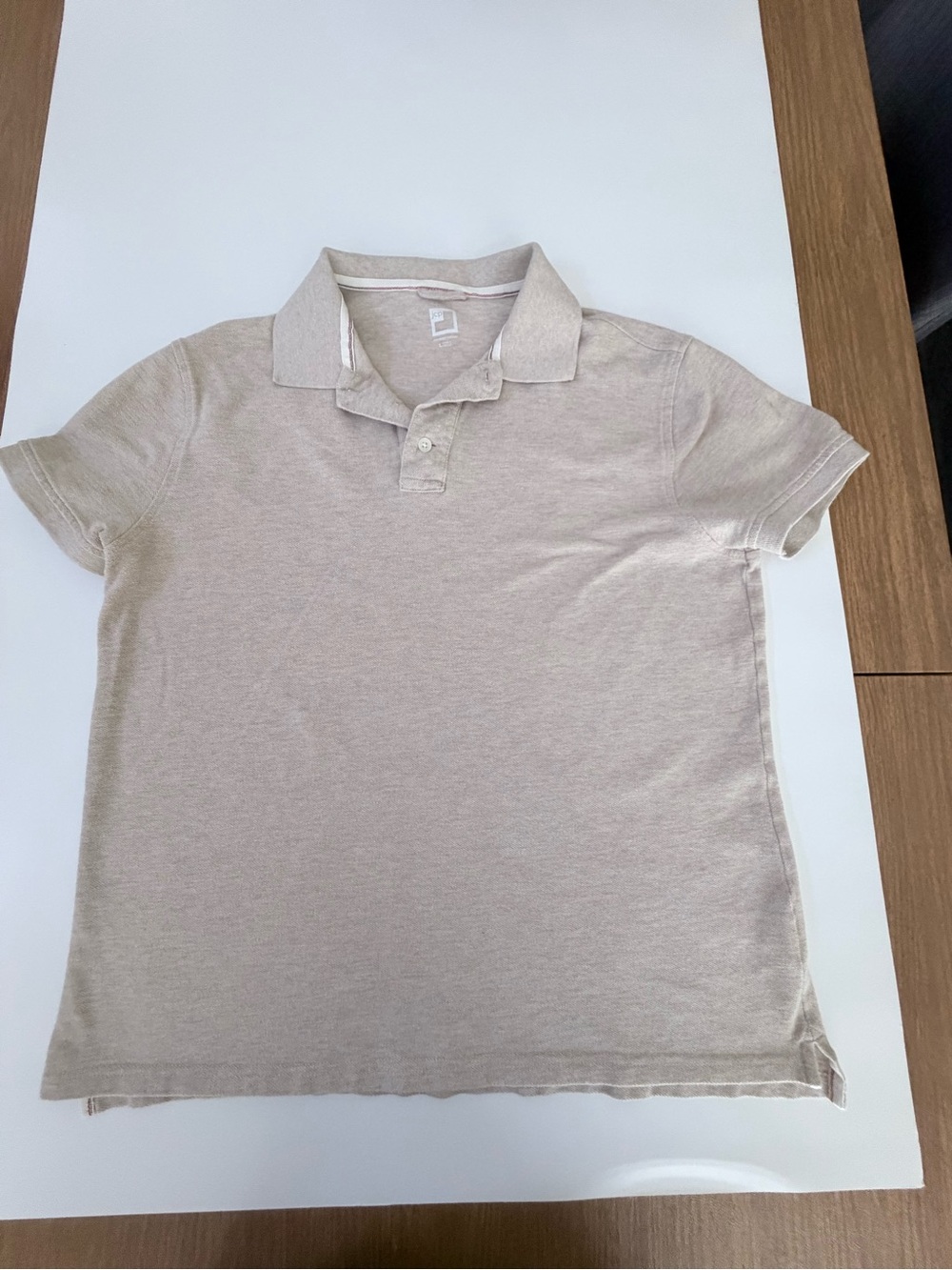 jcpenney Men's Neutral Tan Polo Shirt